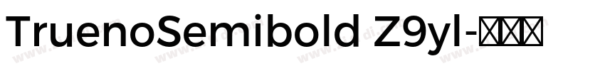 TruenoSemibold Z9yl字体转换